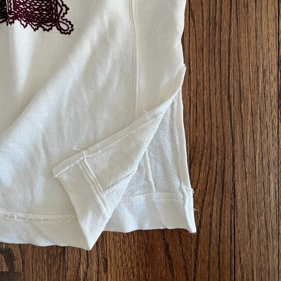 Free People Womens Santa Maria Boho Top Cream Embroidered Long Sleeve Small - Picture 11 of 11